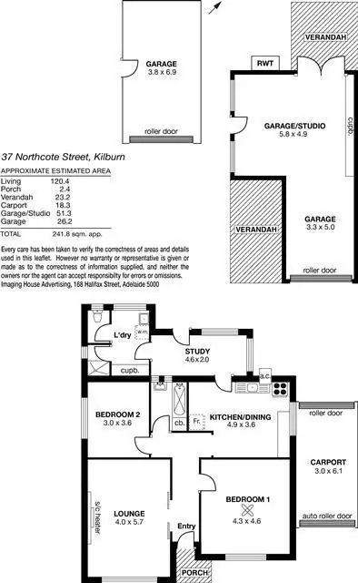 Floorplan of Homely house listing, 37 Northcote Street, Kilburn SA 5084