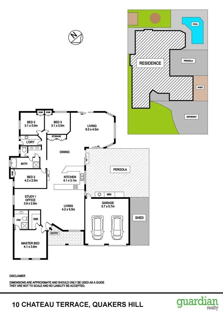 Floorplan of Homely house listing, 10 Chateau Terrace, Quakers Hill NSW 2763