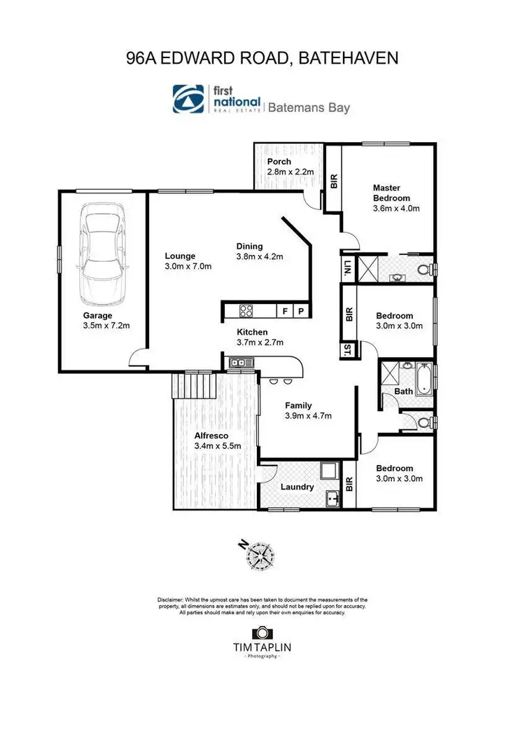 Floorplan of Homely house listing, 96A Edward Road, Batehaven NSW 2536
