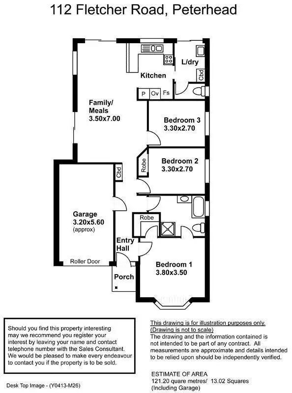 Floorplan of Homely house listing, 112 Fletcher Road, Peterhead SA 5016