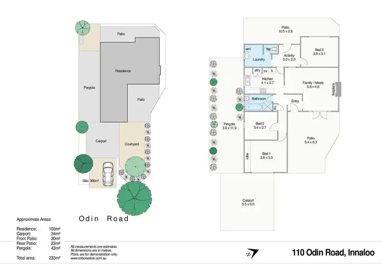Floorplan of Homely house listing, 110 Odin  Road, Innaloo WA 6018