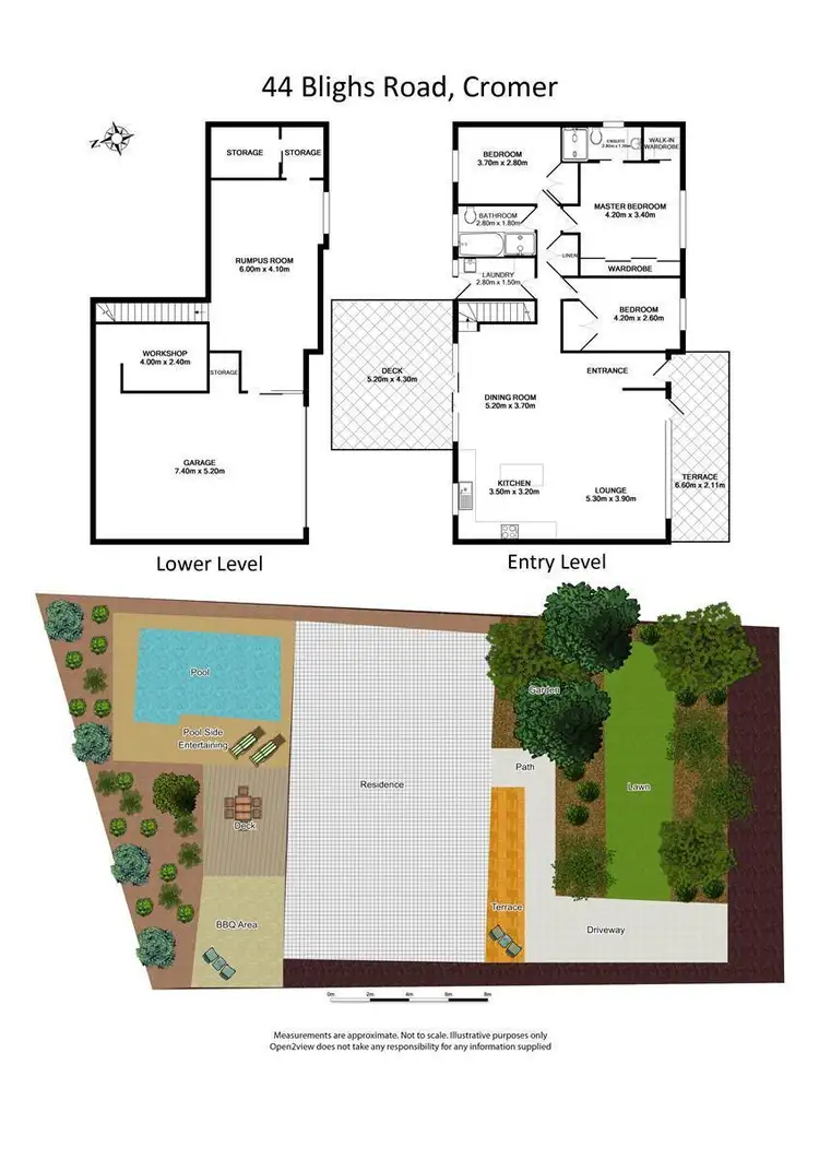 Floorplan of Homely house listing, 44 Blighs Road, Cromer NSW 2099