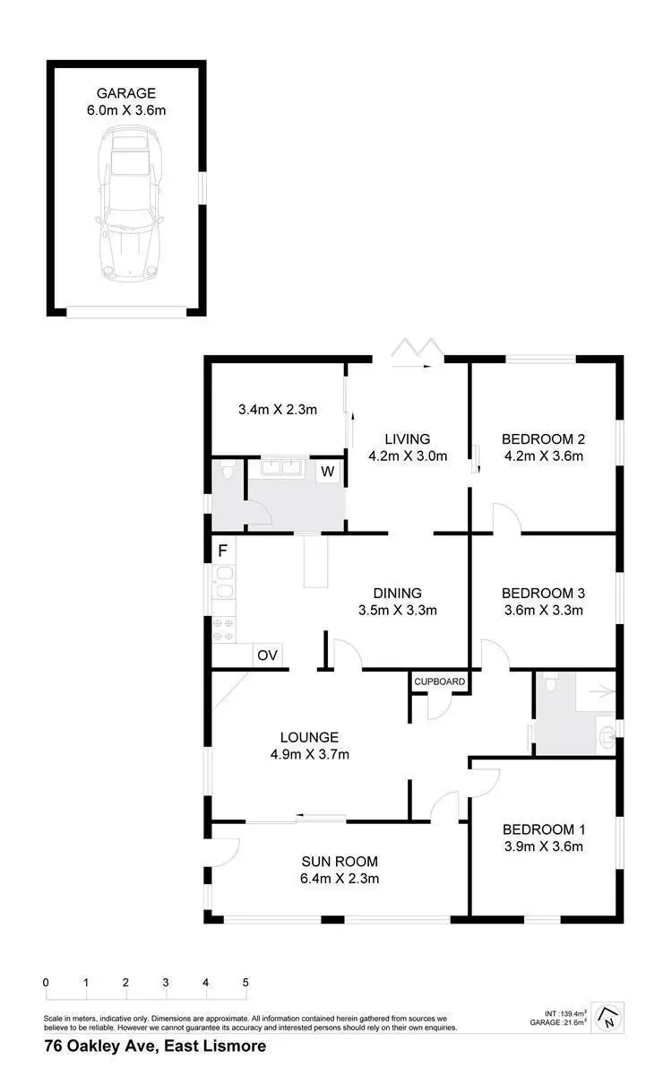 Floorplan of Homely house listing, 76 Oakley Avenue, East Lismore NSW 2480