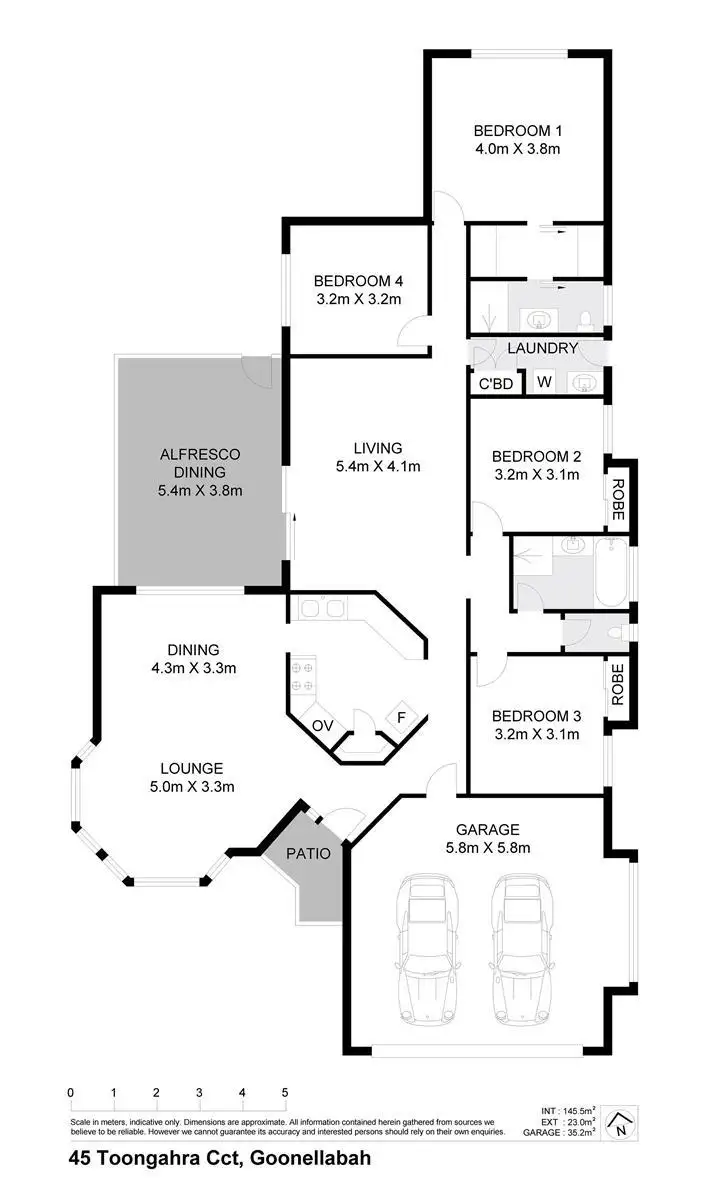 Floorplan of Homely house listing, 45 Toongahra Circuit, Goonellabah NSW 2480