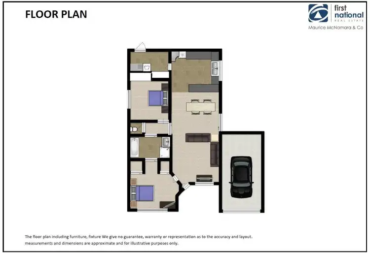 Floorplan of Homely unit listing, 1/A Moss Street, Numurkah VIC 3636