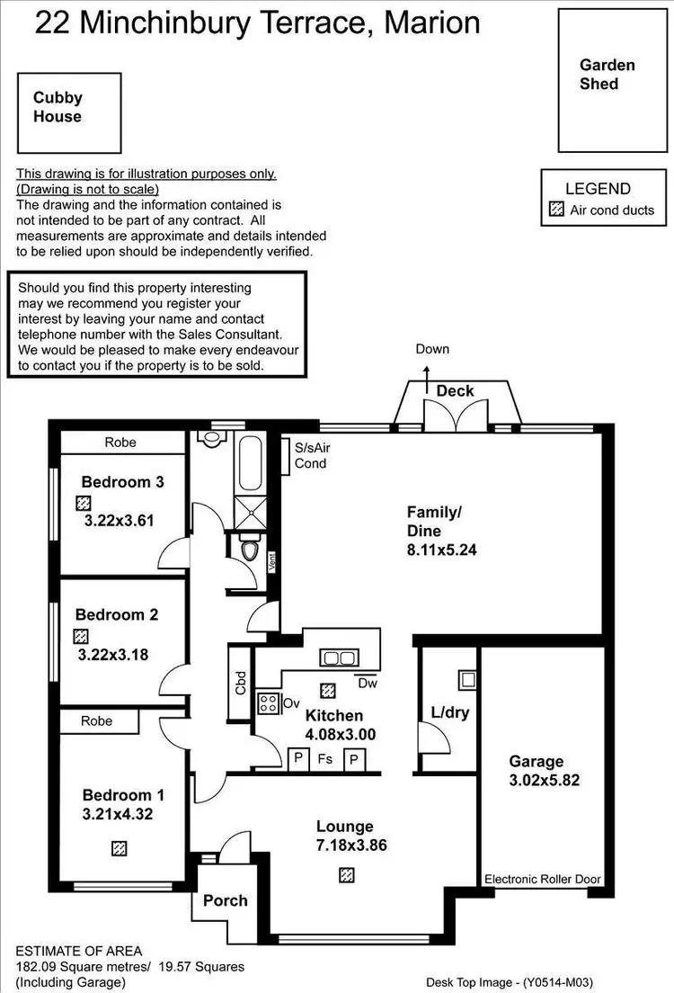 Floorplan of Homely house listing, 22 Minchinbury Terrace, Marion SA 5043