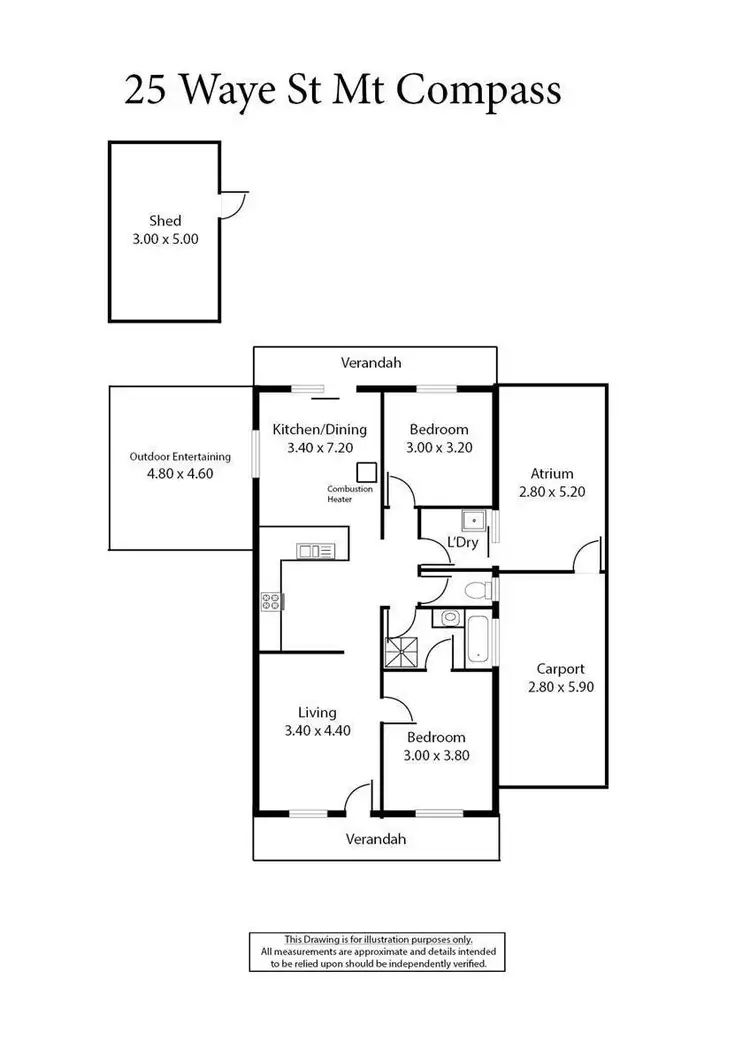 Floorplan of Homely house listing, 25 Waye Street, Mount Compass SA 5210