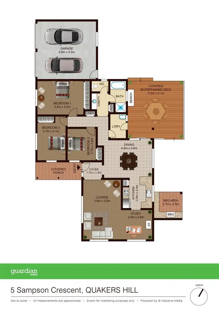 Floorplan of Homely house listing, 5 Sampson Crescent, Quakers Hill NSW 2763