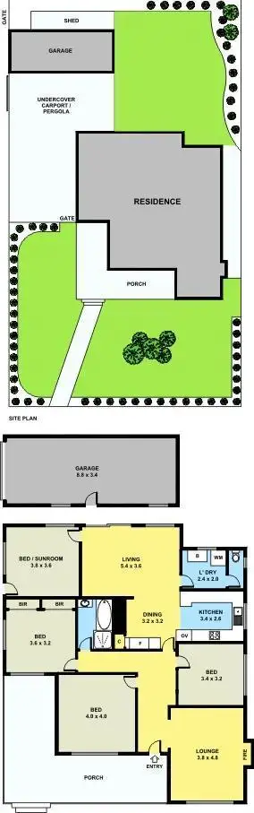 Floorplan of Homely house listing, 34 Norwood Street, Albion VIC 3020