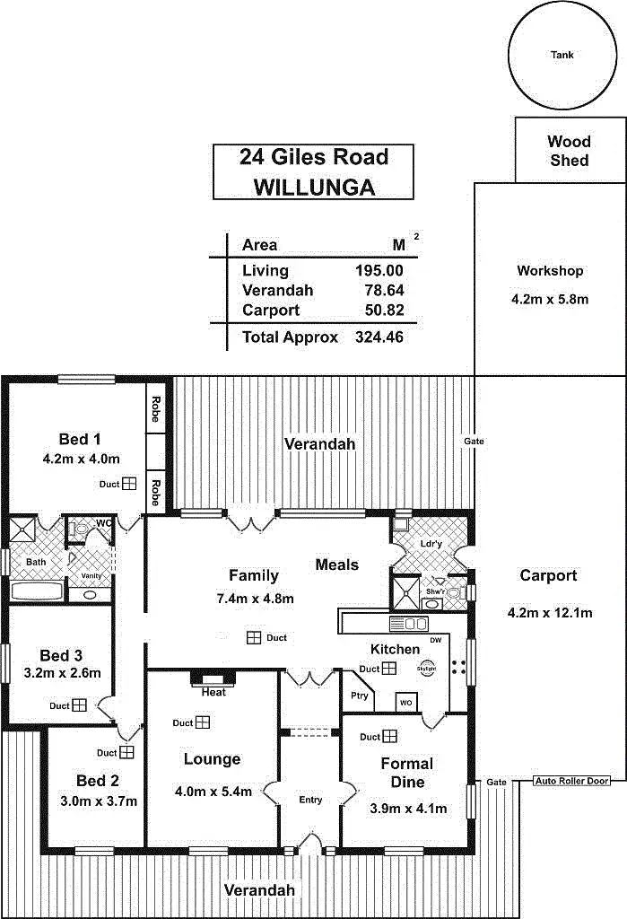Floorplan of Homely house listing, 24 Giles Road, Willunga SA 5172