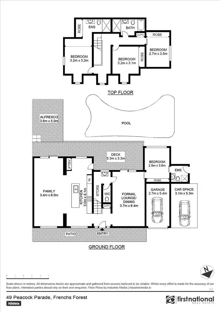 Floorplan of Homely house listing, 49 Peacock Parade, Frenchs Forest NSW 2086