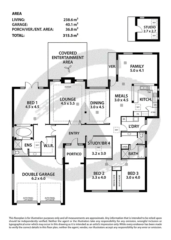 Floorplan of Homely house listing, 9 Edson Crescent, Littlehampton SA 5250