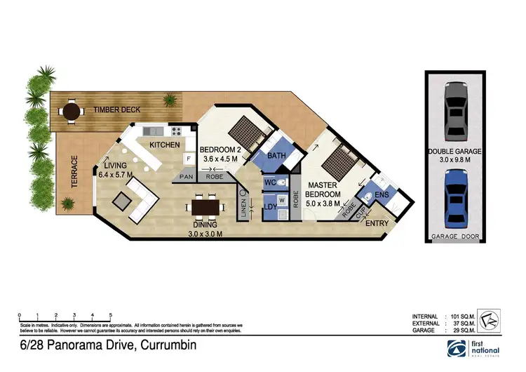 Floorplan of Homely apartment listing, 6/28 Panorama Drive, Currumbin QLD 4223