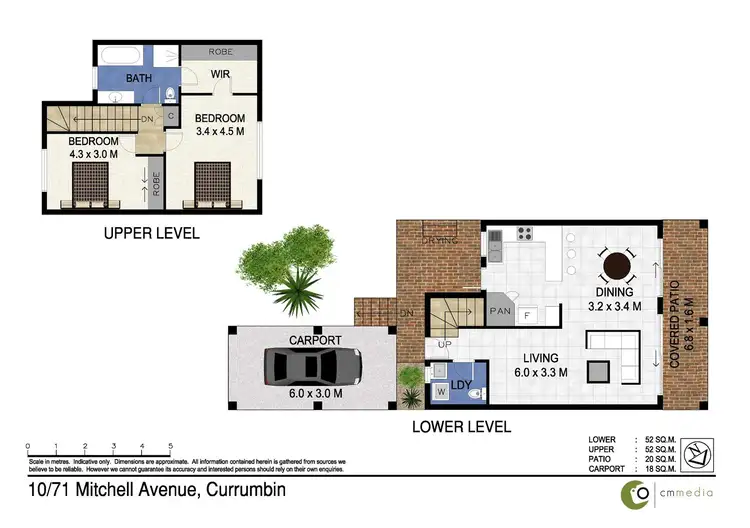 Floorplan of Homely townhouse listing, 10/71 Mitchell Avenue, Currumbin QLD 4223
