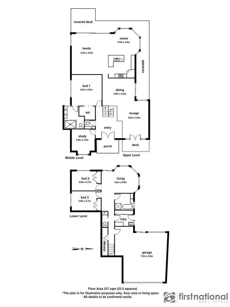 Floorplan of Homely house listing, 5 Yaldara Drive, Berwick VIC 3806