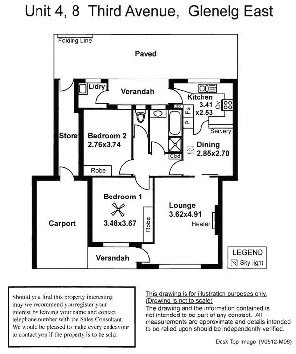 Floorplan of Homely house listing, 4/8 Third Avenue, Glenelg East SA 5045