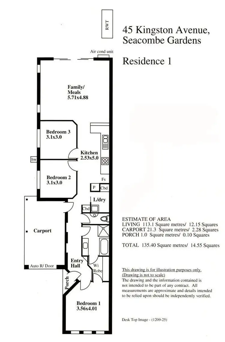 Floorplan of Homely house listing, 45b Kingston Avenue, Seacombe Gardens SA 5047