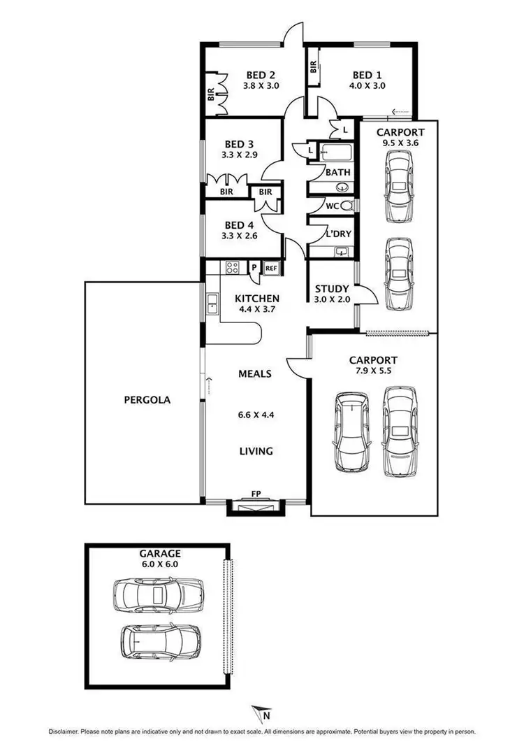 Floorplan of Homely house listing, 36 Riddell Road, Sunbury VIC 3429