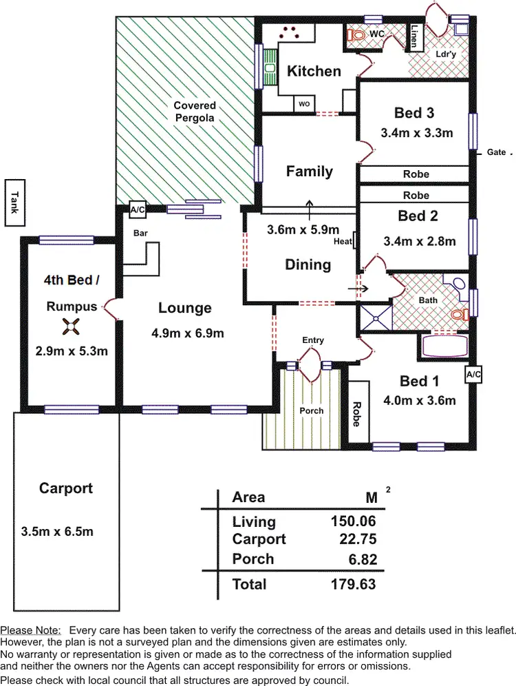 Floorplan of Homely house listing, 38 Bayton Road, Huntfield Heights SA 5163