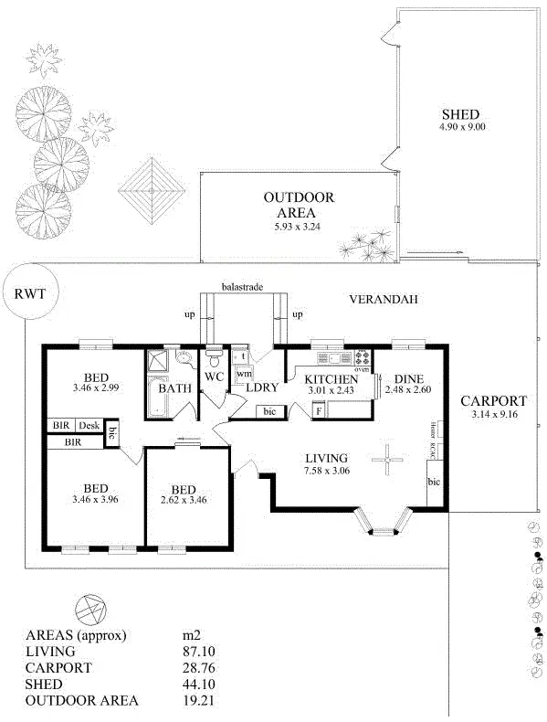 Floorplan of Homely house listing, 9 Anselm Street, Christie Downs SA 5164