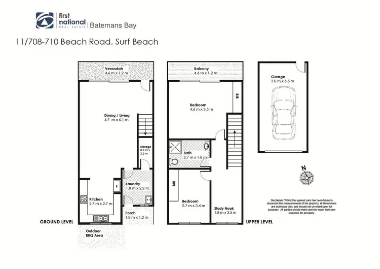 Floorplan of Homely unit listing, 11/708-710 Beach Road, Surf Beach NSW 2536