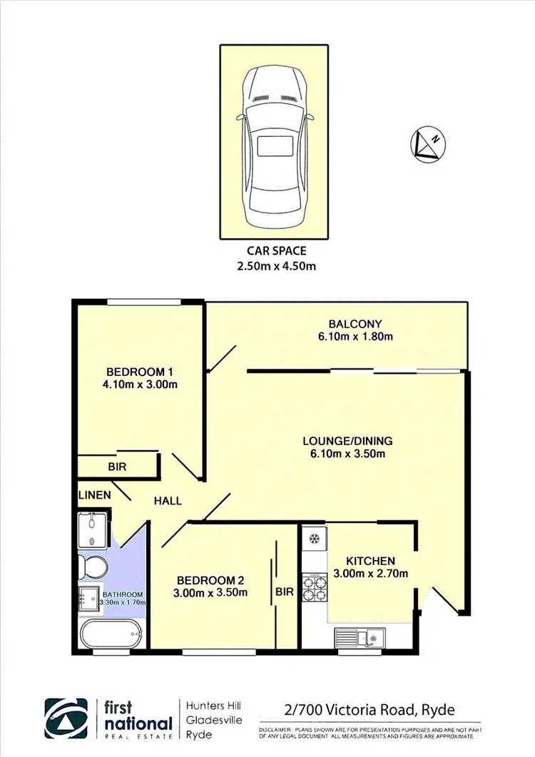 Floorplan of Homely apartment listing, 2/700 Victoria Road, Ryde NSW 2112