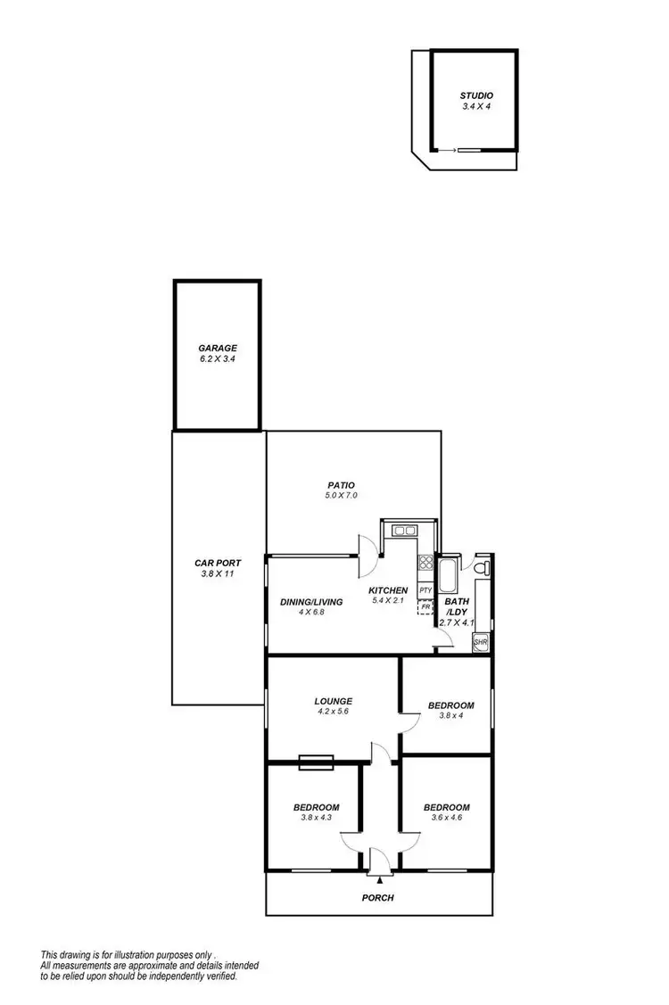 Floorplan of Homely house listing, 129 Young Street, Parkside SA 5063