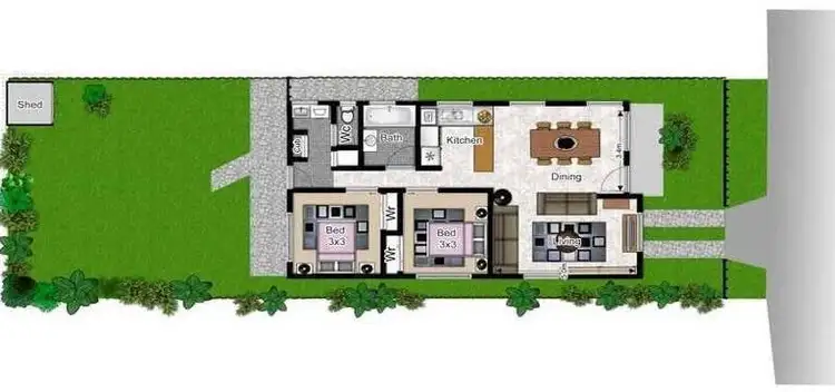 Floorplan of Homely house listing, 430 Cypress Terrace North Terrace, Palm Beach QLD 4221
