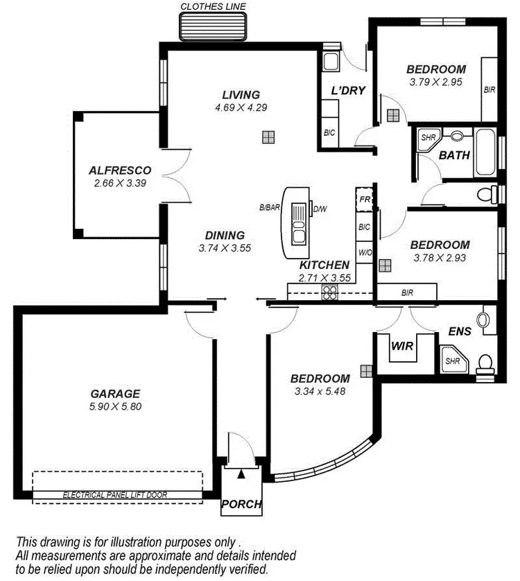 Floorplan of Homely house listing, 94A Devereux Road, Beaumont SA 5066