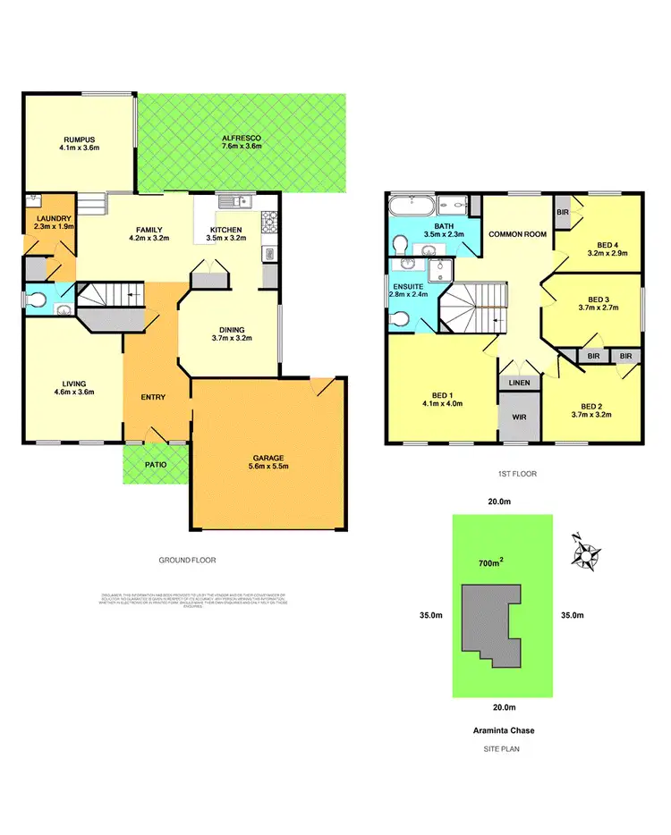 Floorplan of Homely house listing, 33 Araminta Chase, Cameron Park NSW 2285
