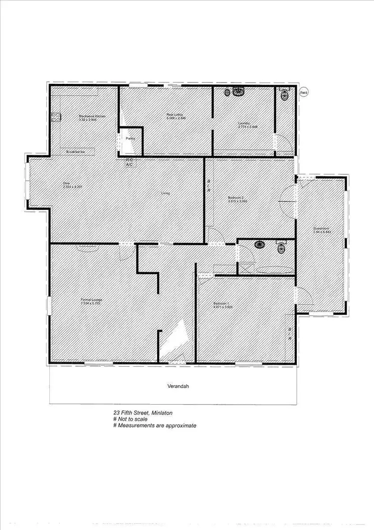 Floorplan of Homely house listing, 23 Fifth Street, Minlaton SA 5575