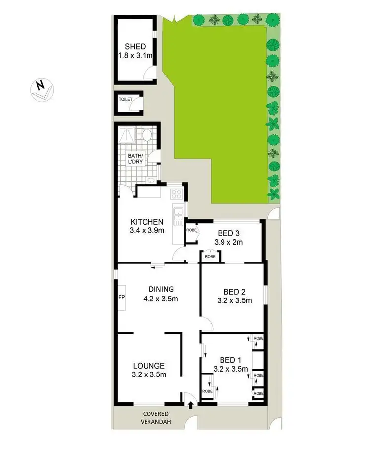 Floorplan of Homely house listing, 15 Cleary Street, Hamilton NSW 2303