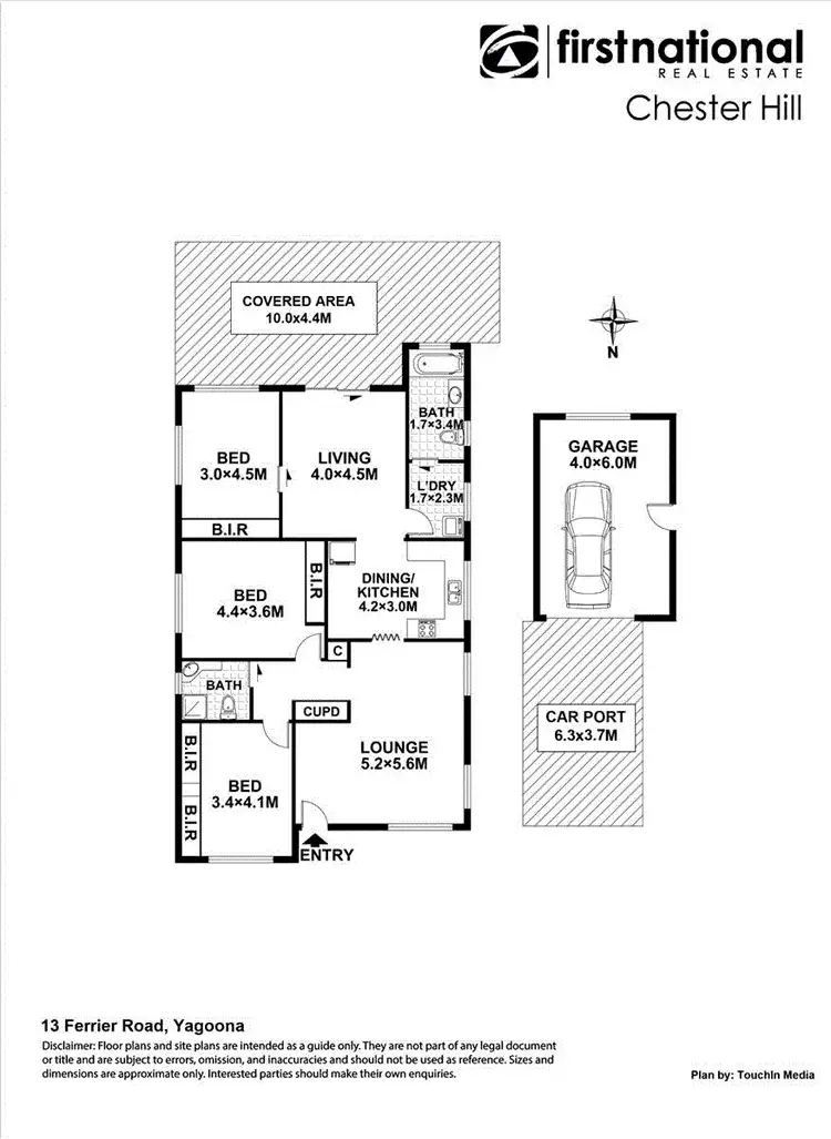 Floorplan of Homely house listing, 13 Ferrier Road, Yagoona NSW 2199