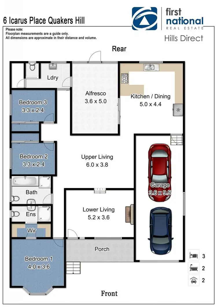 Floorplan of Homely house listing, 6 Icarus Place, Quakers Hill NSW 2763