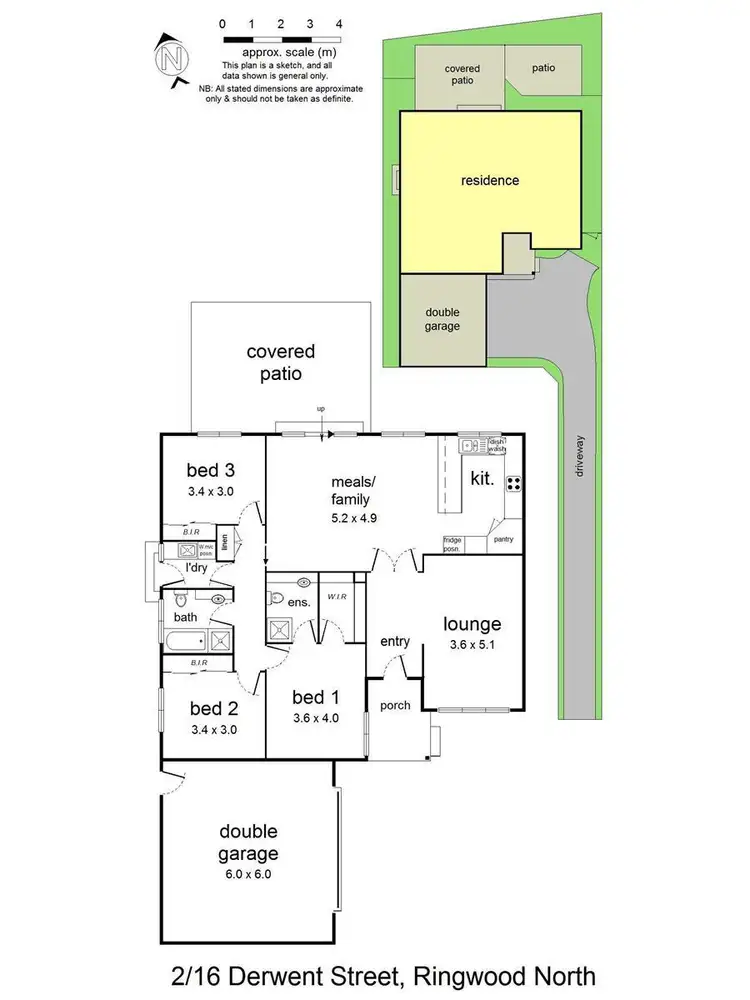 Floorplan of Homely unit listing, 2/16 Derwent Street, Ringwood North VIC 3134