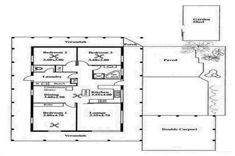 Floorplan of Homely house listing, 17 Ivy Street, Huntfield Heights SA 5163