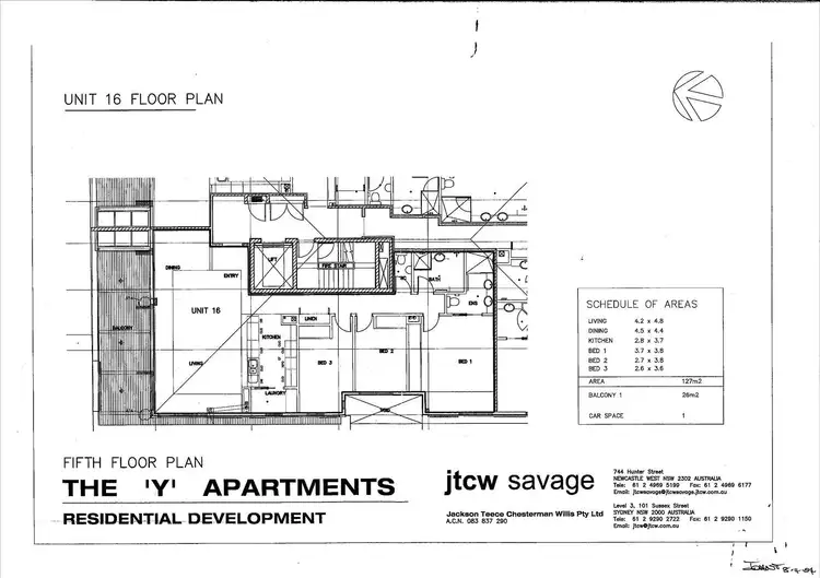 Floorplan of Homely apartment listing, 16/111-113 King Street, Newcastle NSW 2300