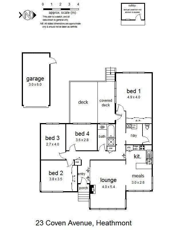 Floorplan of Homely house listing, 23 Coven Avenue, Heathmont VIC 3135