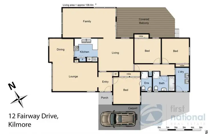 Floorplan of Homely house listing, 12 Fairway Drive, Kilmore VIC 3764