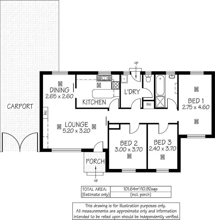 Floorplan of Homely house listing, 14 Birch Grove, Dernancourt SA 5075