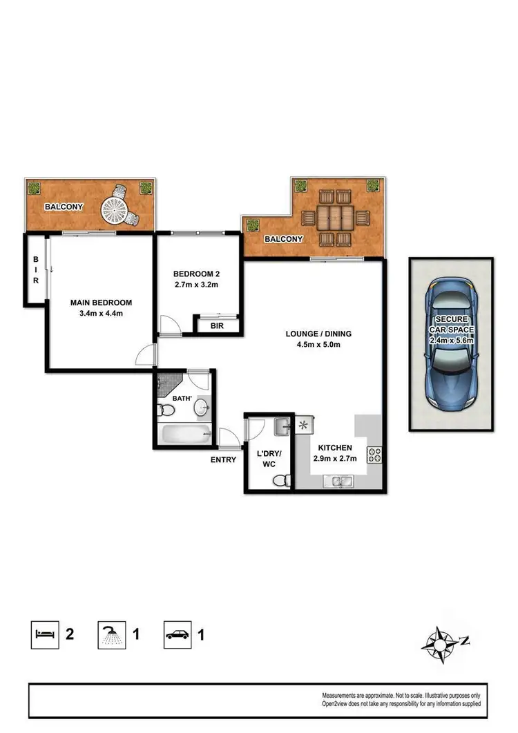 Floorplan of Homely apartment listing, 14/2 Wetherill Street, Narrabeen NSW 2101