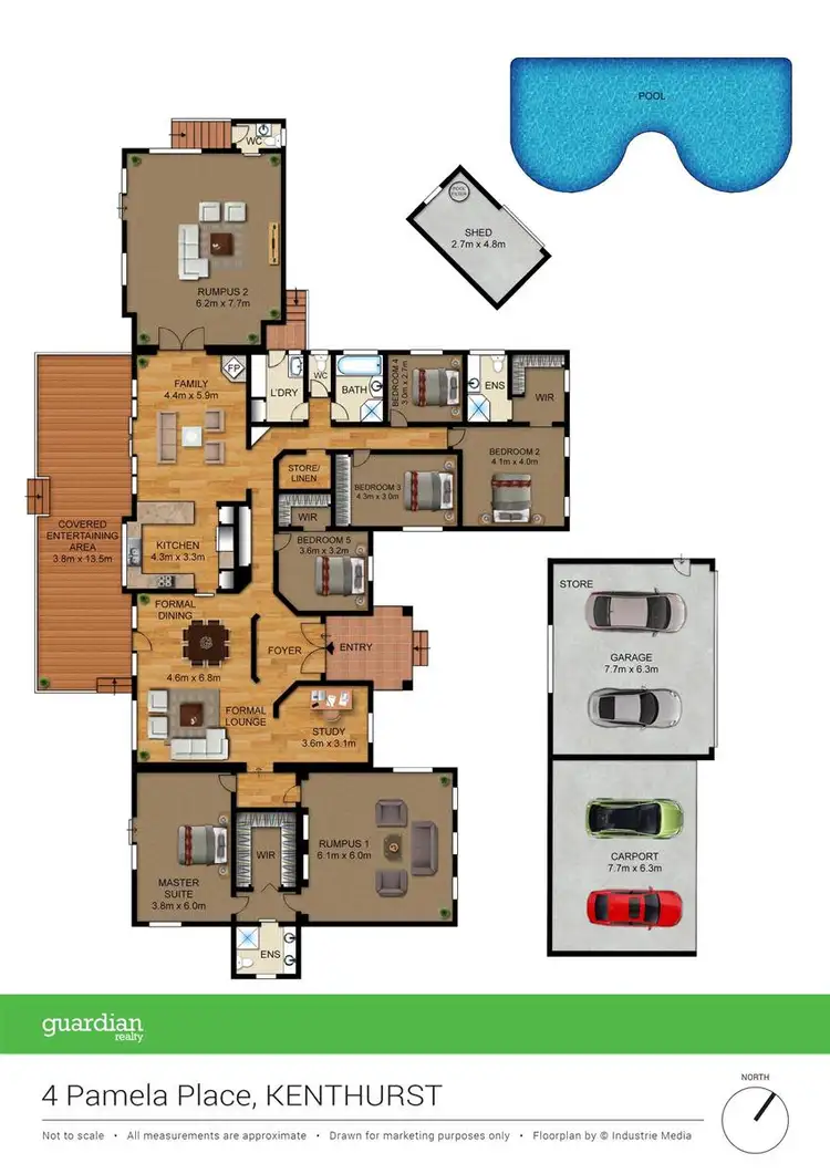 Floorplan of Homely house listing, 4 Pamela Place, Kenthurst NSW 2156