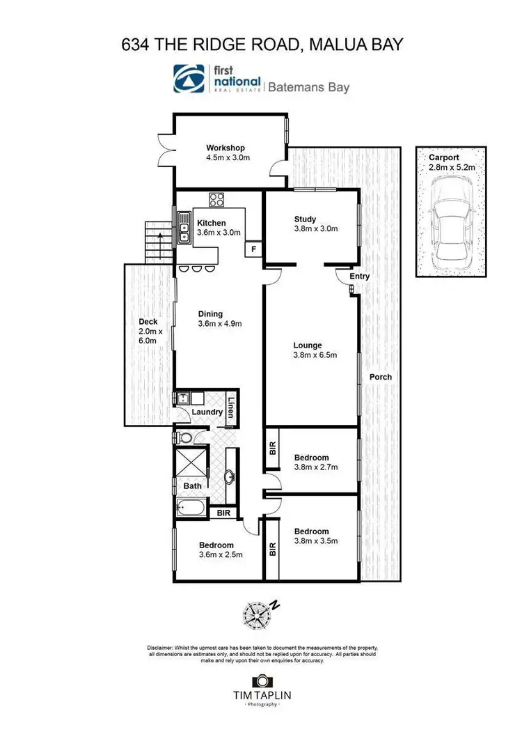 Floorplan of Homely rural property listing, 634 The Ridge Road, Malua Bay NSW 2536