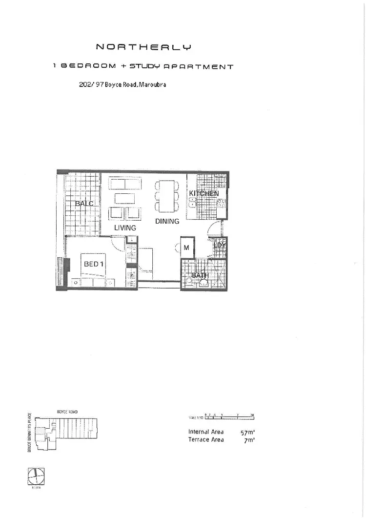 Floorplan of Homely apartment listing, 202/97 Boyce Road, Maroubra NSW 2035