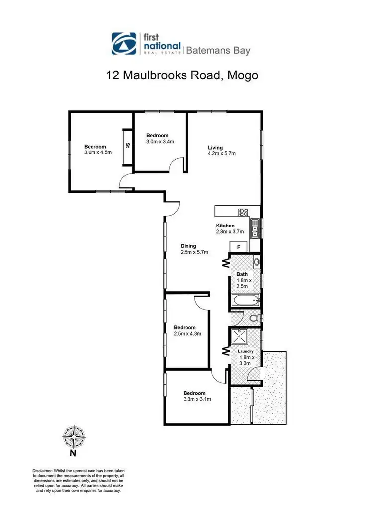 Floorplan of Homely rural property listing, 12 Maulbrooks Road, Mogo NSW 2536