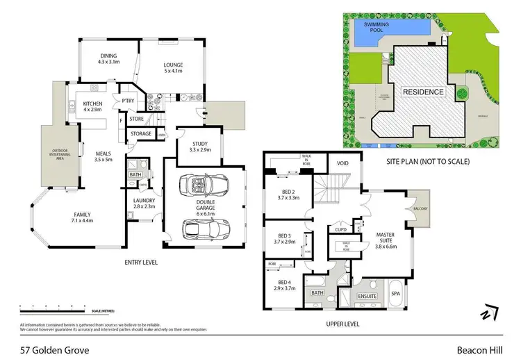 Floorplan of Homely house listing, 57 Golden Grove, Beacon Hill NSW 2100