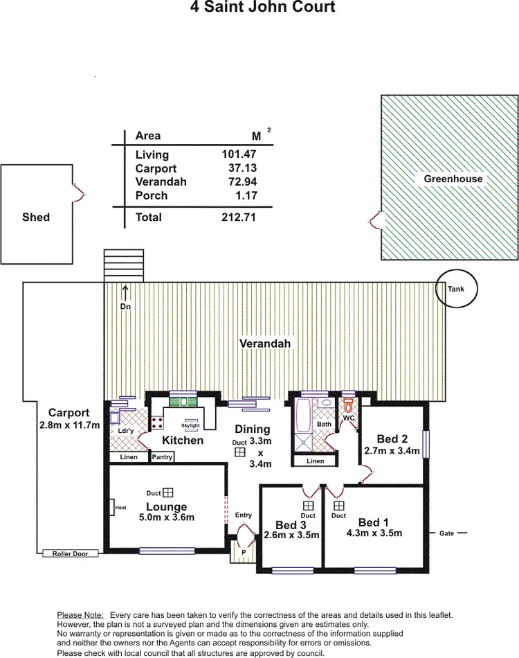 Floorplan of Homely house listing, 4 St Johns Court, Blakeview SA 5114