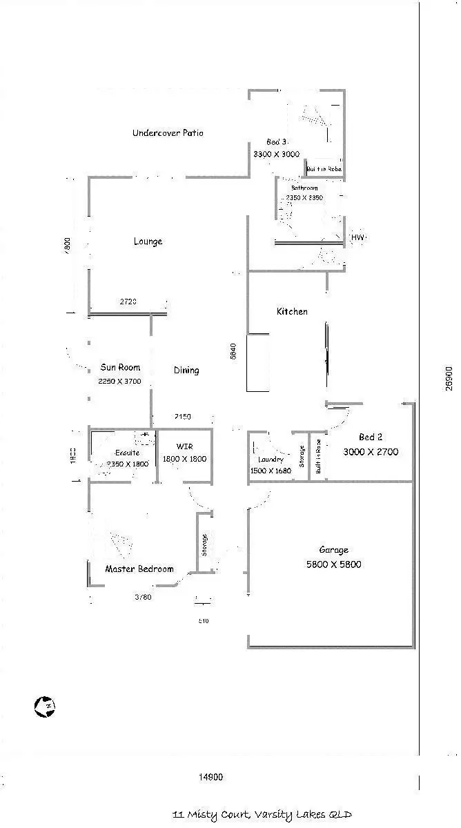Floorplan of Homely house listing, 11 Misty Court, Varsity Lakes QLD 4227