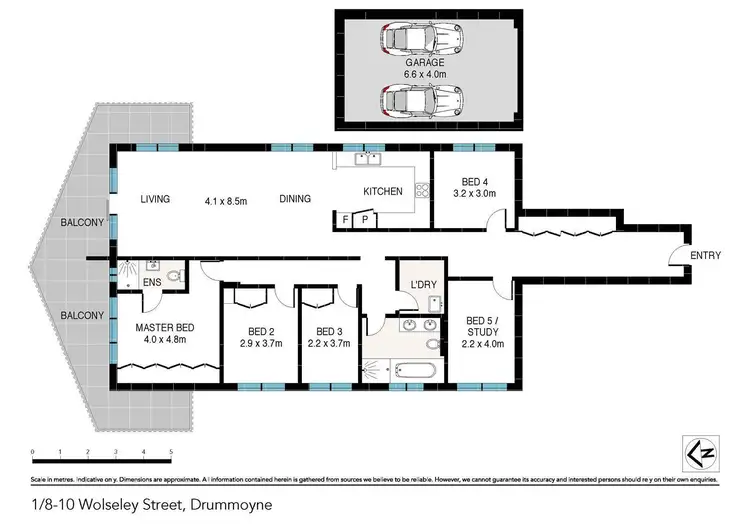 Floorplan of Homely apartment listing, 1/8-10 Wolseley Street, Drummoyne NSW 2047
