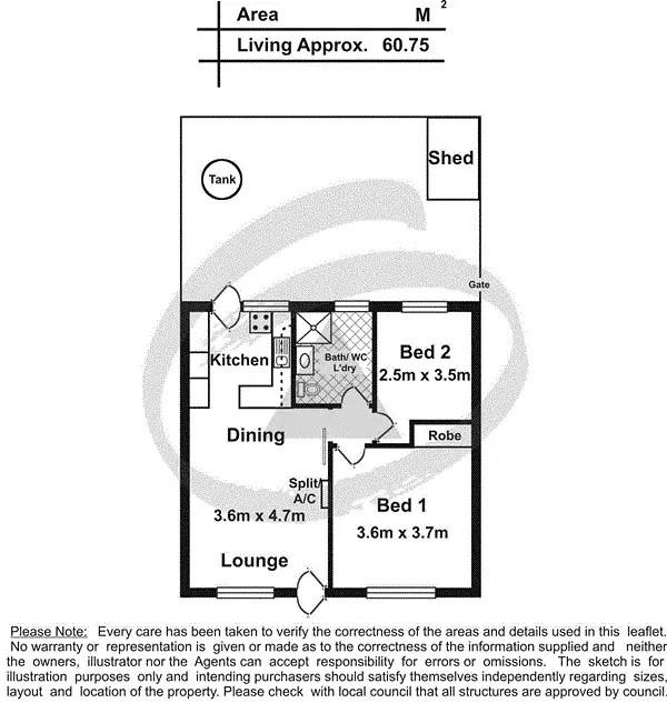 Floorplan of Homely unit listing, 5/13 Daw Avenue, Mount Barker SA 5251